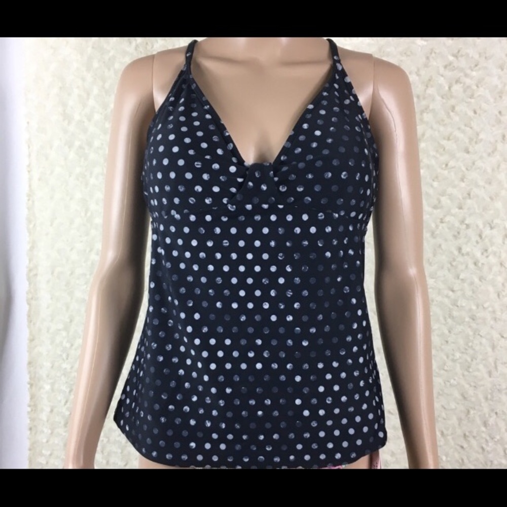 Athleta 36 D/DD Underwire Tankini Swim Top